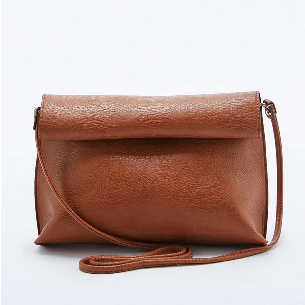Reversible Vegan Leather Crossbody Bag